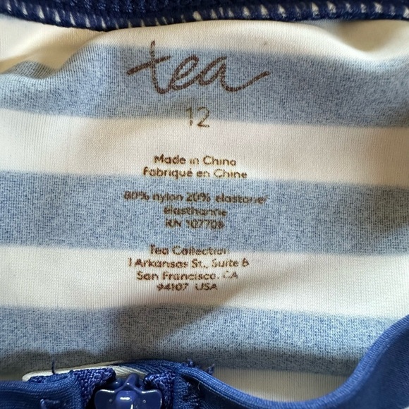 Tea Collection Nautical Striped Kids Swim Shirt - Picture 3 of 5